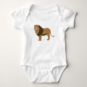 Body Para Bebê Ilustração Animal Lion Selgle