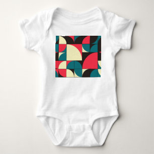 Body Para Bebê Ilustração artística computacional geométrica abst