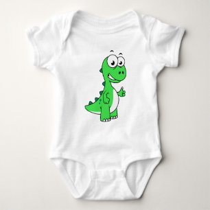Body Para Bebê Ilustração Bela De Tyrannosaurus Rex. 2