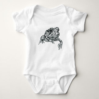 Body Para Bebê Ilustração da caneta e da tinta do bodysuit do