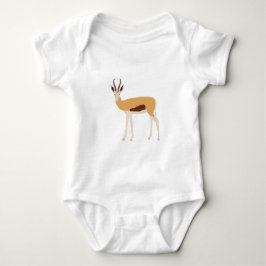 Body Para Bebê Ilustração de Antílope Selvagem
