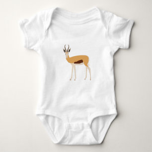 Body Para Bebê Ilustração de Antílope Selvagem