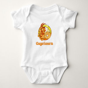 Body Para Bebê Ilustração de Capricórnio
