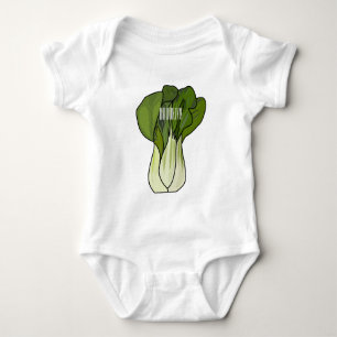 Body Para Bebê Ilustração de desenho animado Bok choy