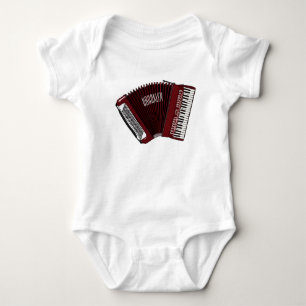 Body Para Bebê Ilustração de desenho animado de Accordion