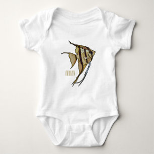 Body Para Bebê Ilustração de desenho animado de Angelfish