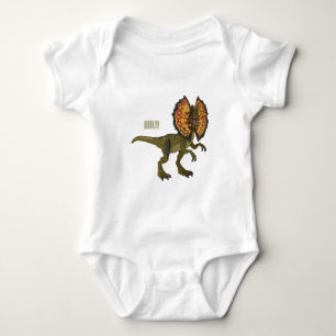 Body Para Bebê Ilustração de desenho animado de Dilophosaurus