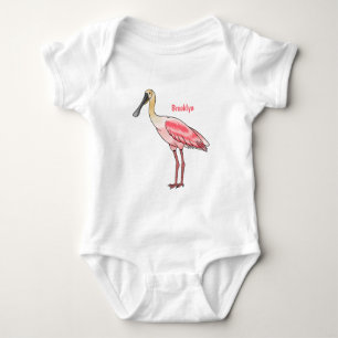 Body Para Bebê Ilustração de desenho animado de pássaros