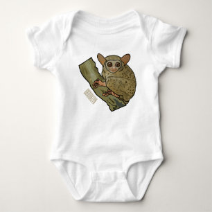 Body Para Bebê Ilustração de desenho animado de Tarsier