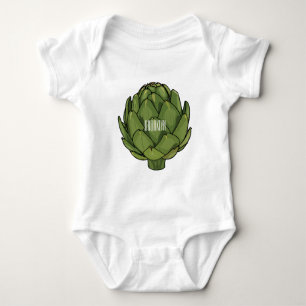 Body Para Bebê Ilustração de desenho animado do Artichoke