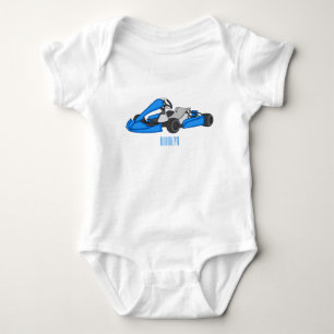 Body Para Bebê Ilustração de desenho de corrida de Kart
