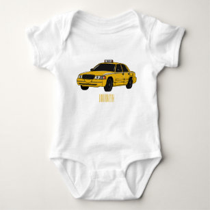 Body Para Bebê Ilustração de desenho de táxi