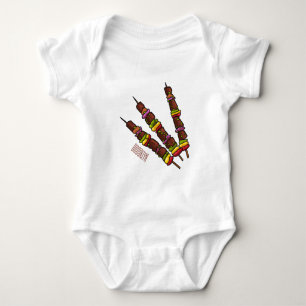 Body Para Bebê Ilustração de desenho do Kebab ou kabob