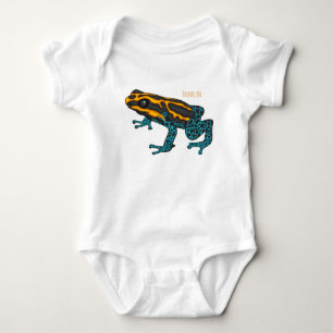 Body Para Bebê Ilustração de desenho do sapo Dart Veneno
