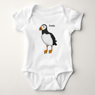 Body Para Bebê ilustração de papagaio-do-mar-do-atlântico