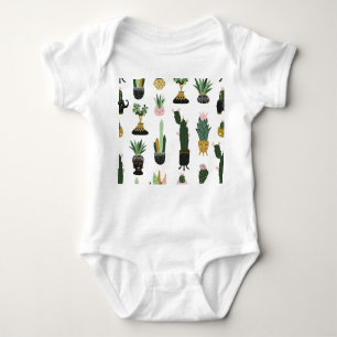 Body Para Bebê Ilustração de Plantas Tropicais