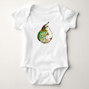 Body Para Bebê Ilustração de pop de de fruta de pintura de pera