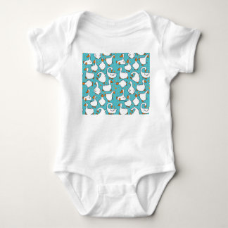 Body Para Bebê Ilustração de Vintagem Engraçada de Ganso