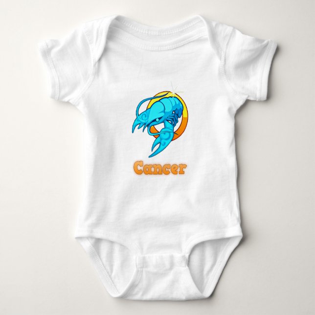 Body Para Bebê ilustração do cancer (Frente)
