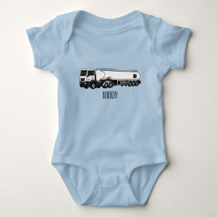 Body Para Bebê Ilustração do desenho animado do transporte de cam