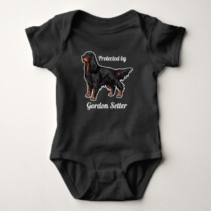 Body Para Bebê Ilustração do Gordon Setter