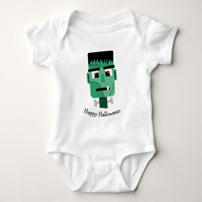 Body Para Bebê Ilustração do Monstro de Frankenstein (Frente)