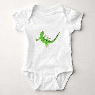 Body Para Bebê Ilustração do Réptil Gecko Lizard