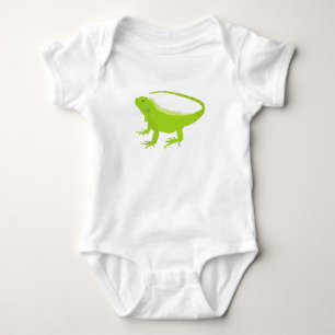 Body Para Bebê Ilustração Iguana Lizard