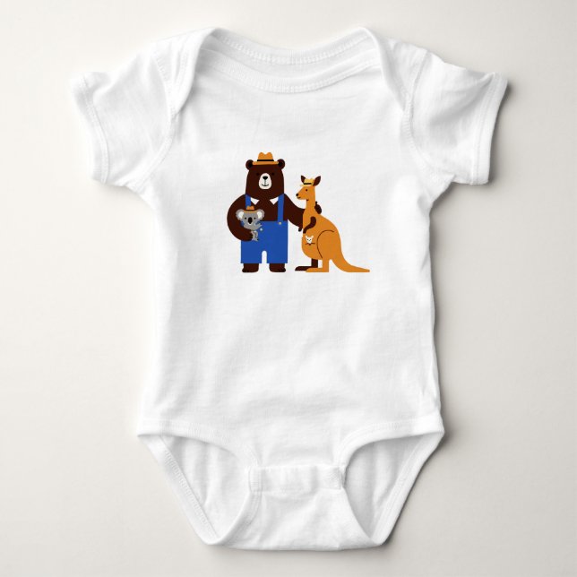 Body Para Bebê Ilustração infantil (Frente)