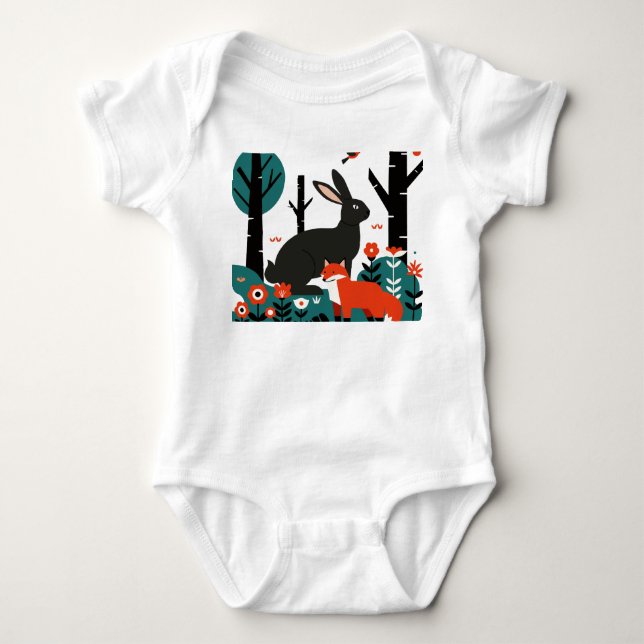 Body Para Bebê Ilustração infantil (Frente)