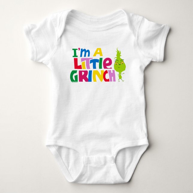 Body Para Bebê I'm a Little Grinch Colorful Graphic (Frente)