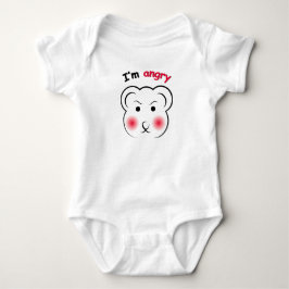 Body Para Bebê I'm Angry Bear – Cute Minimalist Mood Design