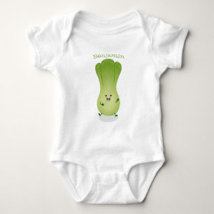 Body Para Bebê Imagem de desenho animado bonito de "baby bok choy