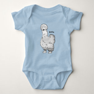 Body Para Bebê Imagem de desenho animado de frango Silkie