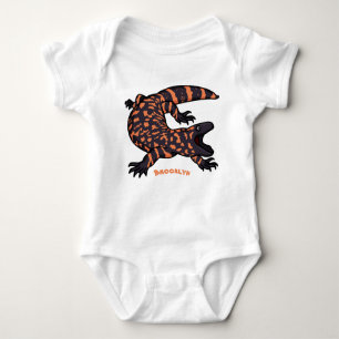 Body Para Bebê Imagem de desenho animado de lagarto monstro de gi