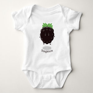 Body Para Bebê Imagem de desenho animado roxo de amora doce e fel