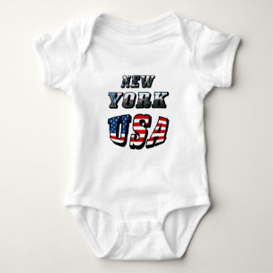 Body Para Bebê Imagem de Nova York e texto dos EUA