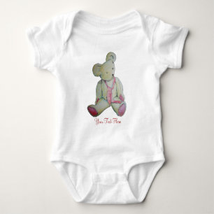 Body Para Bebê imagem do urso de ursinho velho do vintage