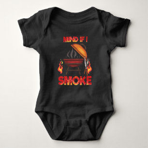 Body Para Bebê Importa-Se Se Eu Fumar O Tema De CHURRASCO Engraç