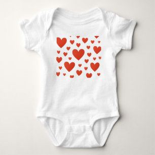 Body Para Bebê Impressão de Coração sem Amor para Roupas de Bebê