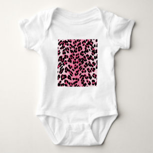 Body Para Bebê Impressão de Guepardo Rosa RAB Rockabilly