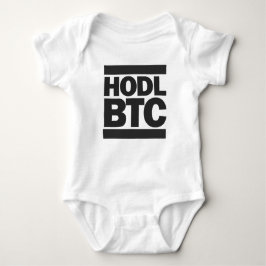 Body Para Bebê Impressão engraçado de HODL BTC Bitcoin