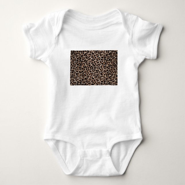 Body Para Bebê impressão-leopardo-de-chita (Frente)