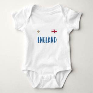 Body Para Bebê Inglaterra Fan Shirt English Flag