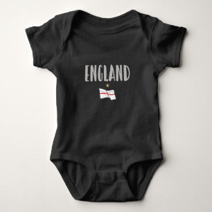 Body Para Bebê Inglaterra Fan Shirt English Flag