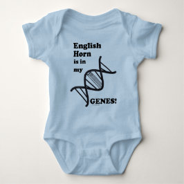 Body Para Bebê Inglês Horn Está Em Meus Genes