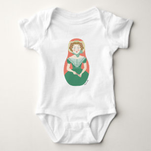 Body Para Bebê Inglês Ivy Matryoshka Baby Bodydress