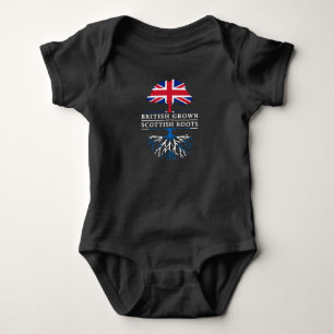 Body Para Bebê Ingleses crescidos com Scottish enraízam