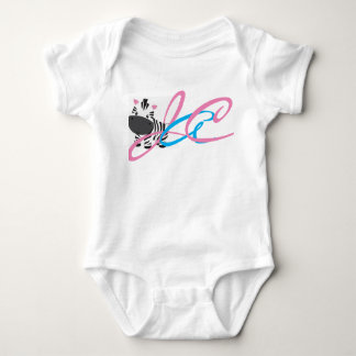 Body Para Bebê Inicial da zebra
