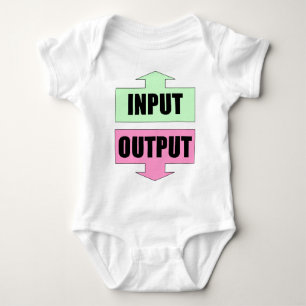 Body Para Bebê Input_Output_Green_Pink